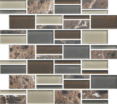 Color Appeal Tile Mosaic Blend 3in - Tortoise Shell