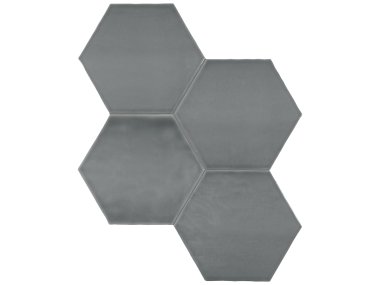 Teramoda 6" Hexagon Tile - Charcoal