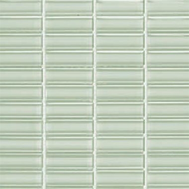 Cristallo Stacked Mosaic Tile 0.6" x 1.9" - Bottle Green