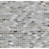 Agate Bari Silk 1/2 X 1 Mini Brick Mosaic Oj 12" x 12" - Bari