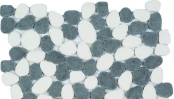 Reconstituted Pebble Interlocking Mosaic Tile - 12