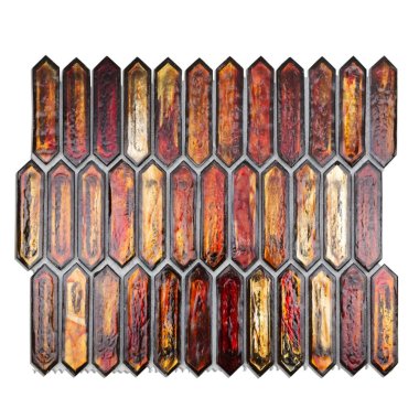 Artemis Glass Tile 12" x 10" - Sunset