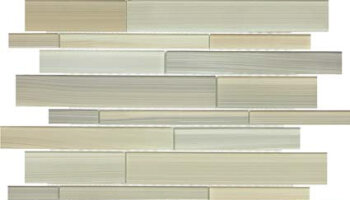 Bliss Fusion Glass Tile Random Strip Mosaic - Plantation