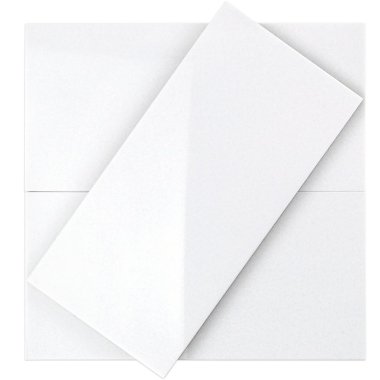 Crystal Tech Tile 6" x 12" - White