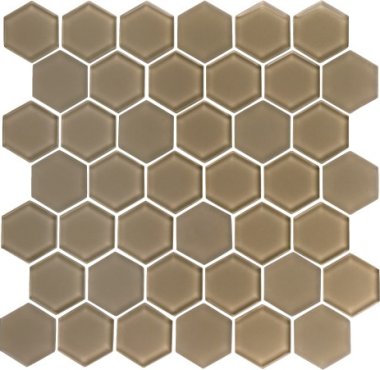 Pure Hexagon 2" x 2" - Mocha