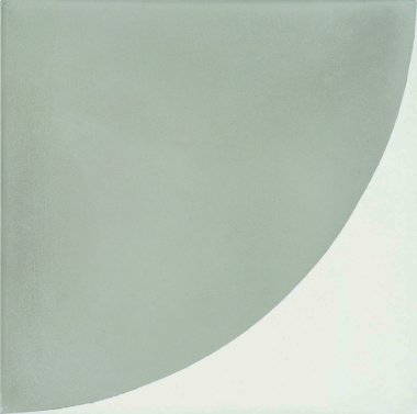 Bati Orient Cement Tile Decor Modern 1/4 Circle 8" x 8" - Off White/Grey