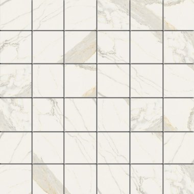 Marmorea 2" x 2" Mosaic Tile 12" x 12" - Bianco Calacatta