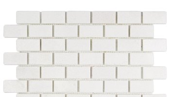White Thassos Brick Mosaic Tile 12