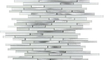 Cascades Stainless Mosaic Tile - 11.8