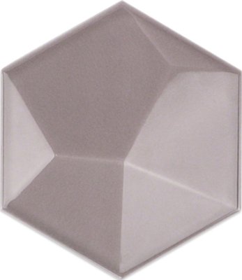Hexagono Tile Piramidal Brillo 6" x 6" - Nude