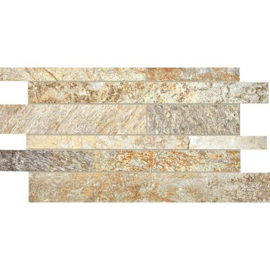 Quartzite Murales Tile 12" x 24" - Gold