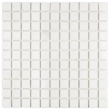 White Thassos Mosaic Tile 12" x 12" - White Thassos