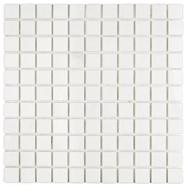 White Thassos Mosaic Tile 12" x 12" - White Thassos