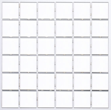 Colorado Mosaic Tile 12" x 12" - Snow White Glossy