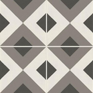 D_segni Tile Double Diamond Deco 8" x 8" - M0UP Chalk, Mud, Midnight and Sand Blend