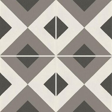 D_segni Tile Double Diamond Deco 8" x 8" - M0UP Chalk, Mud, Midnight and Sand Blend