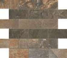 Natural Slate Tile Mosaic 2" x 4" - Multicolor