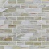 Agate Cortona Silk 1 X 2 Brick Mosaic Oj 12" x 12" - Cortona