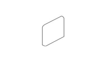 Mirasol Marble Look Tile Wall Bullnose Outcorner 3" x 3" - Bianco Carrara
