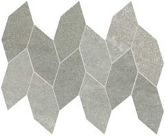 Tycoon Leaf Mosaic Tile 12.5" x 15" - Grey mix