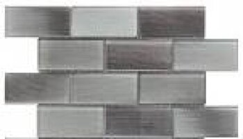 Glass Tile Linear Brick Pattern 12