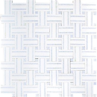 Mykonos Gialos 12.6" x 12.6" - White, Blue