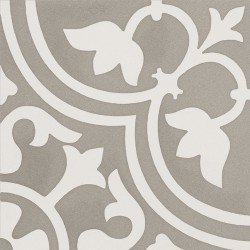 Anthology Smalta Original Clover Deco Tile 8" x 8" - Taupe