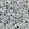 Agate Torino Pearl 1 X 1 Hexagon Mosaic 12" x 12" - Torino
