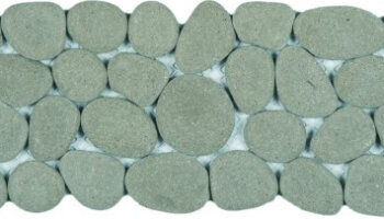 Reconstituted Pebble Interlocking Mosaic Tile Border - 4