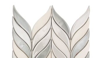 Water Jet Floret Chevron Tile 12