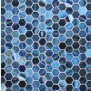 Agate Portofino Silk 1 X 1 Hexagon Mosaic 12" x 12" - Portofino