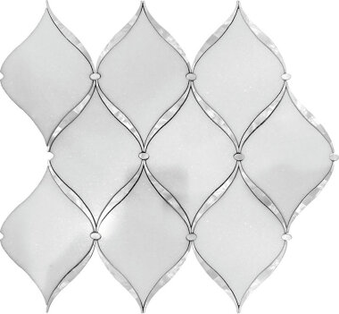 Waterjet Coastal Breeze 11.2" x 12.9" - White