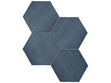 Teramoda 6" Hexagon Tile - Ink