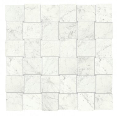 I Marmi Tile Woven Rectangle Mosaic 1.75" x 2" - Carrara Polished