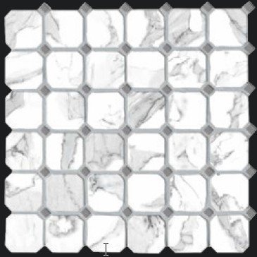 Calacatta Tile Ottagona Mosaic 12" x 12" - Calacatta