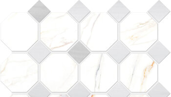 Cava Ottagona Mosaic Marble Look Tile 11.8