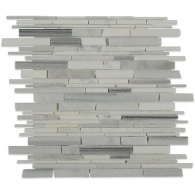 Big Styx Slate Tile 12" x 12" - Cipollino and Carrara