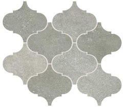 Tycoon Arabesque Mosaic Tile 12" x 14.5" - Grey mix