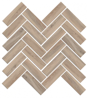 Mood Wood Herringbone Mosaic Tile 12" x 15" - Honey