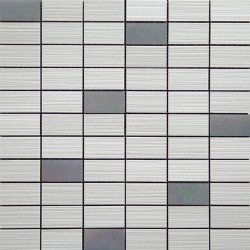 Edda Mosaic Tile 2" x 1" - Grey