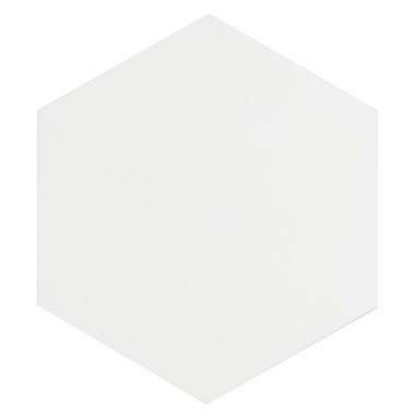 Classic Hex Hexagon Tile 10" x 11" - White