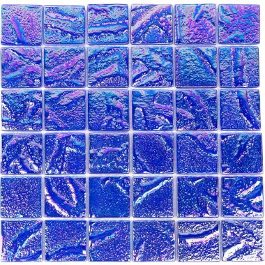 Aqueous Iridescent Square Tile 11.75" x 11.75" - Blue