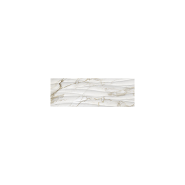 Raffino Curva Wall Marble Look Tile 12" x 36" - Calacatta Dolce