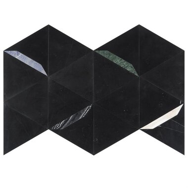 Wunder Decor Tile 12" x 20.5" - Nero Gem