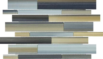 Anatolia Tile - Bliss Fusion Glass Tile Random Strip Mosaic - Ice