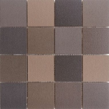 Striped Mix Mosaic Tile 11.8" x 11.8" - Beige/Grey