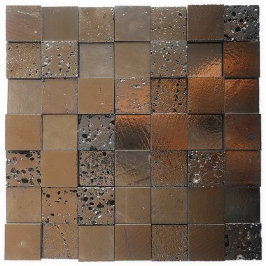 Art Lava 3D Blocks 3D Metallic Tile 12.51" x 12.51" - Metallic Bronze