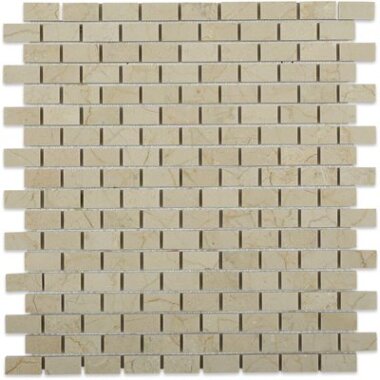 Crema Marfil Tile Brick 1/2" x 1" - Polished