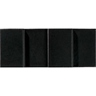 Ombre Tall Rectangular 3.563" x 8.938" - Black