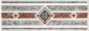 New Albion Wall Listello Marble Look Tile 3" x 8" - Taupe